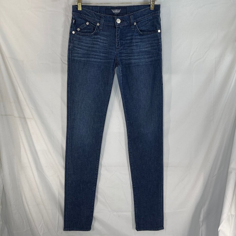 Women's Rock & Republic Berlin Skinny Blue Jeans Size 27 x 35 Stretch Cotton